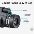 80x100 Zoom Hd Monocular Telescope Day night Vision With Phone Adapter   Tripod 