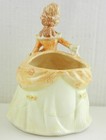 Victorian Woman Planter Lady Figure 7  Yellow Gown Dress   Dc