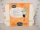 Banquet Tv Dinner  1  Box Turkey Pie Early 1960s Vtg Frozen Food Glamakote P9