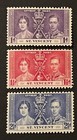 Travelstamps  1937 St  Vincent Stamps Sc  138-140 Coronation George Vi Mint Mogh