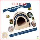 Pet Soft Guinea Pig   Rabbit Cozy Hideout House - Small Animal Bed For Guinea Pi