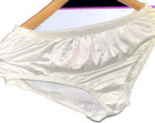 Vintage Shadowline Sz7  Ivory Sheer Nylon Lace Mushroom Gusset Granny Panties