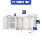 55  Modern Sideboard Buffet Kitchen Pantry Storage Cabinet W  Adjustable Shelves