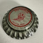Vintage Harolds Club Or Bust  Smoked Glass Ashtray Hotel Casino Reno Nevada