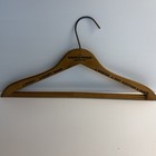 Three Vintage Wooden Advertising Clothes Hangers