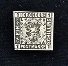 Bergedorf Sc 2 Mnh  1861 1s Black Coat Of Arms  Xf