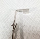 Dollhouse Modern Shower Head Chrome Silver Metal For Bathroom 1 12 Scale