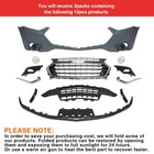 Front Bumper Cover Grille Complete Assembly Set For 2018-2021 Chevy Traverse