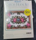 Vintage Wonderart Latch Hook Rug Kit Timeless Roses   Nyc Cat Nap Usa Sealed 