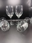Vintage Libbey Set Of 4 Wine water Glasses 8 25 Inches Tall