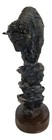 Large 20 h North American Grassland Plains Bison Buffalo On Rocky Slope Statue