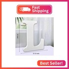 Aocean 8 Inch White Wood Letters  Unfinished Wooden Letters For Wall Maga Decora