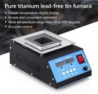 Lead-free Titanium Solder Pot 500w Dual Digital Display 2 3kg Capacity 600  c Max