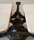 Antique Fairbanks Standard General Store Porcelain Plate Balance Scale Grams