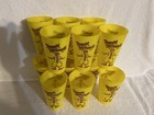 Vintage Ronald Mcdonald Plastic Yellow Cups Tumblers Lot Of 18