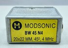 Modsonic Bw 45 N4 20x22 Mm 45   4 Mhz Ultrasinic Transducer Porbe Angle Beam Test
