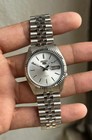 Vintage Seiko 5 Automatic 17 Jewels Silver Dial Japan Made Watch For Mens Snxj89