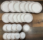 23 Corelle Woodland Brown 7 Dinner Plates 6 Lunch 5 Cereal Bowls 5 Berry Floral