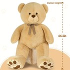Giant Teddy Bear Stuffed Animal Life-size Plush Toy For Baby Shower Gift