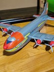 Vintage Yonezawa Japan C-1135 Globemaster Airplane Tin Toy Large 60cm No Box
