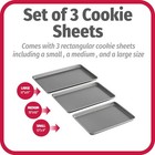 Goodcook Everyday Nonstick Carbon Steel Assorted  3-piece Set   Dark Gray 
