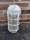 Vintage Electric Lighting Fixture Explosion Proof Steel Bomb Shelter Industrial