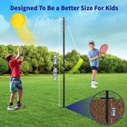 Tetherball Tennis Set With With 360   Swivel Hook Pole   ball  Rope And Paddle S   