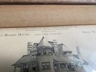 Vtg 1887 Victorian House Building Plan In Frame Antique Design  627 Architecture