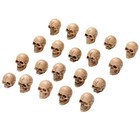  Pcs Halloween Mini Skulls Miniature Resin Skeleton Heads Figurine Bulk 20