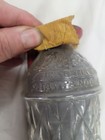 Vintage Dri Gas Faceted Glass Fire Extinguisher W wall Mounting Bracket Railroad
