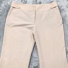 Vintage Agb Pants Womens 10 Beige High Rise Wide Leg Button Tab Waist Trousers