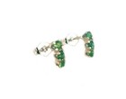 Antique 19thc 1 3ct Alexandrite earrings Russia Natural Color-change Genuine 925