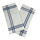 Ralph Lauren Cottage Hill White Blue Plaid Square Shape Euro Sham Button Closure
