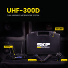Skp Pro Audio Uhf-300d  Digital Wireless Vocal - Dual Handheld Microphone System