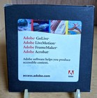 Vintage Adobe Software Aluminum Travel Tic-tac-toe Game Computer Trade Show