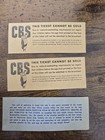 1940s Cbs Columbia Square   Abc Hollywood Radio Show Admission Tickets Lot Of 3
