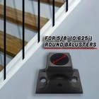 Decorex Hardware Baluster Screw Down Swivel Shoe Set Of - For Use 5 8 Round