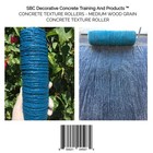 Concrete Texture Rollers - Medium Wood Grain Concrete Texture Roller