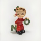 Napco Japan 1956 Vintage Christmas Noel Salt And Pepper Shakers