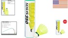 Durable Yellow Nylon Badminton Shuttlecocks - 6 Pack For Optimal Performance
