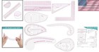 Versatile 9-piece Sewing Ruler Set - Clear Curve Tools For Accurate Measurements