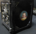 Vintage  Ornate Heavy Cast Iron Coin Safe Bank Royal Safe Deposit Combination
