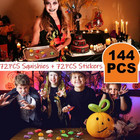 144pcs Halloween Squishy Toys Party Favors  Goodie Bag Stuffers Fidgets Toys Bul
