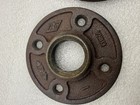 1  Black Malleable Iron Floor Flange Fitting Pipe Npt 2pack Used  rusted    
