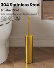 Toilet Brush And Holder Set  Toilet Bowl Brush For Bathroom With Long Handle    