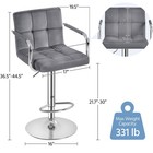 Barstools Swivel Stool Height Adjustable Bar Chair Kitchen Chairs With Backrest