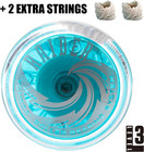 Yomega Raider Responsive Ball Bearing Yoyo Light Blue String Trick Looping Toy