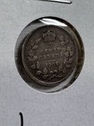1908 Canada 5 Cents Small Silver Coin Cleaned