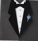 Poirot Lapel Pin Forget-me-nots Blue Boutonniere Lapel Vase Pin Tussie Mussie