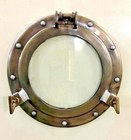 Vintage 15 -window Antique Ship Glass Wall D  cor Porthole Canal Boat Porthole